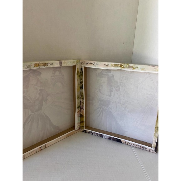 Set of Canvas Prints of "Springtime in Paris Fashion" 20"X24" - Picture 3 of 3
